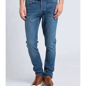 Topman Men’s Stretch Skinny Medium Wash Faded Denim Jeans Size 32x34​​​​​